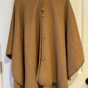 Elegant Tan Women's Cape Coat